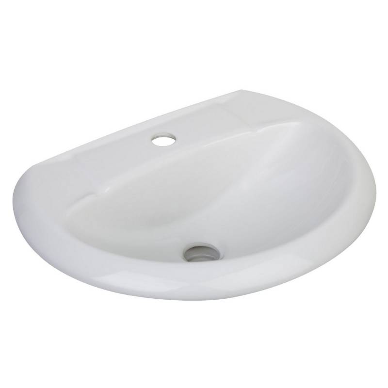 Lavatorio de loza blanca  ECO TRÉBOL