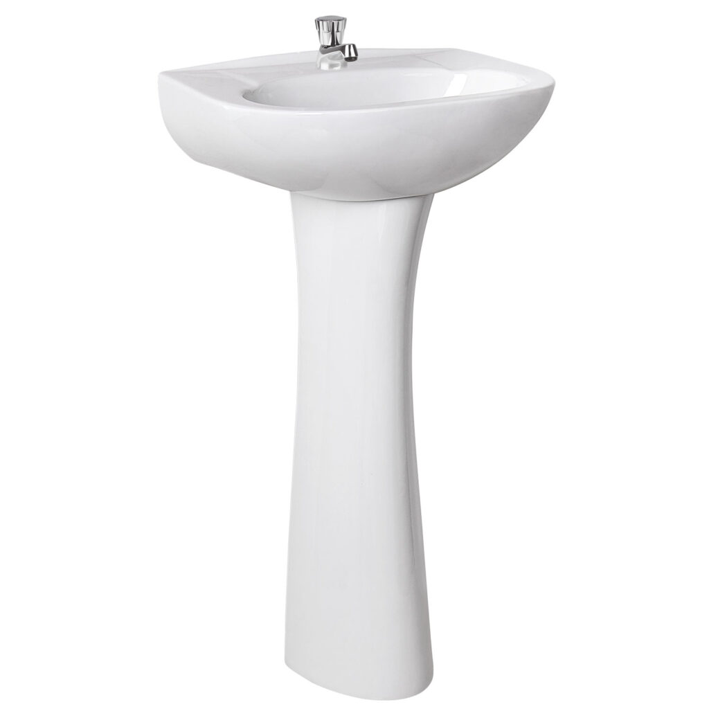 Lavatorio de loza blanca 110001896 mancora TRÉBOL