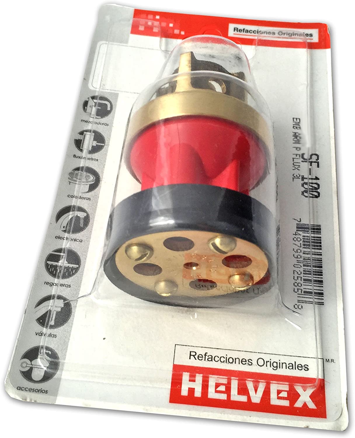 Embolo para fluxometro de urinario sf-100 Helvex