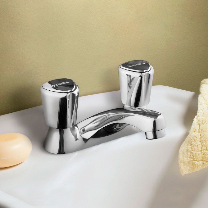 Mezcladora para lavatorio 4 aquarius M45Q1000 VAINSA